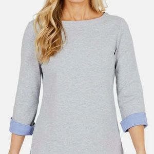 Nautica Women's 3/4 Sleeve Top with Cuff